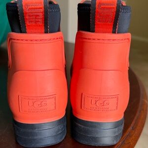 UGG Kids Red Waterproof Pull-On Rain Boots